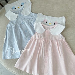 Váy Cổ Sen Lưng Kitty
