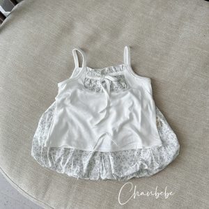Bộ TK Áo 2 Dây Buộc Nơ Ngực Quần Bí